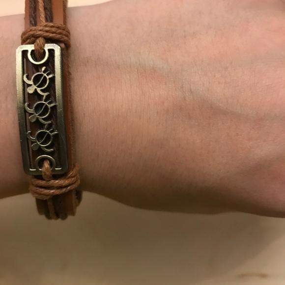 Genuine leather Vintage Bracelet - Picture 4 of 4